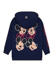 Character Blue Disney Mickey Mouse Zip Up Hoodie With Back Prints - Image 8 of 10