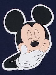Character Blue Disney Mickey Mouse Zip Up Hoodie With Back Prints - Image 9 of 10