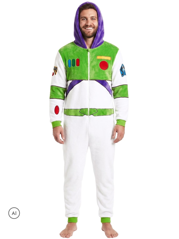 Character White Disney Toy Story Novelty Fleece Onesie - Image 2 of 8 Character White Disney Toy Story Novelty Fleece Onesie - Image 2 of 8