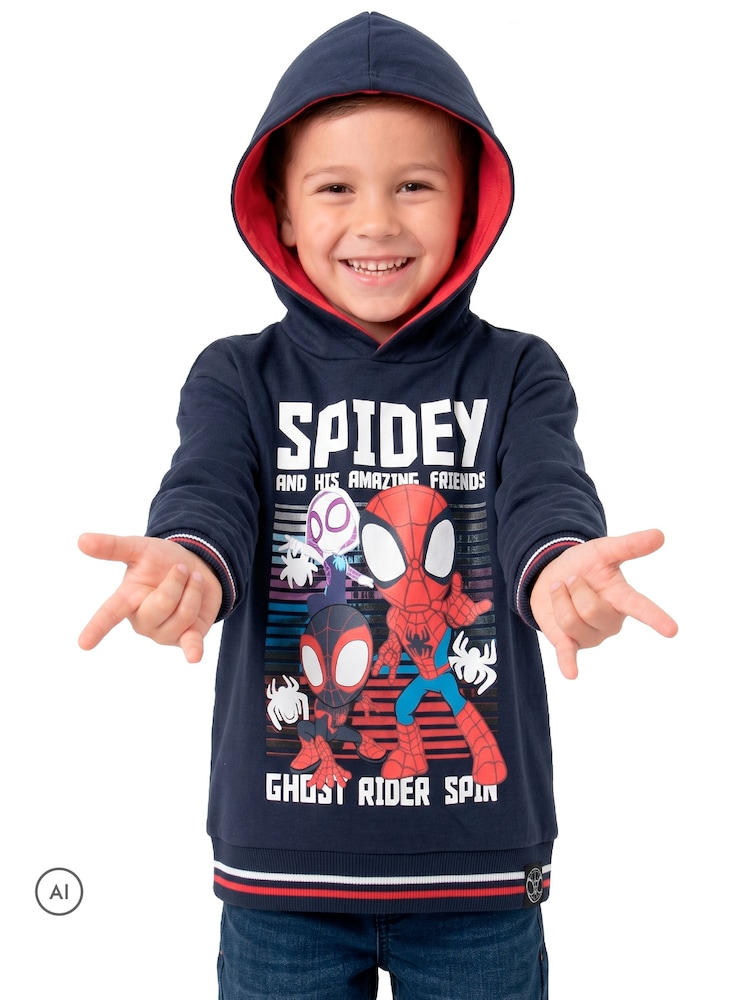 Character Blue Marvel  Ghost Spider Spin and Spidey Hoodie - Image 2 of 9