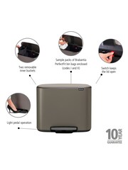 Brabantia Platinum Bo 11 Plus 23L Pedal Bin - Image 5 of 5