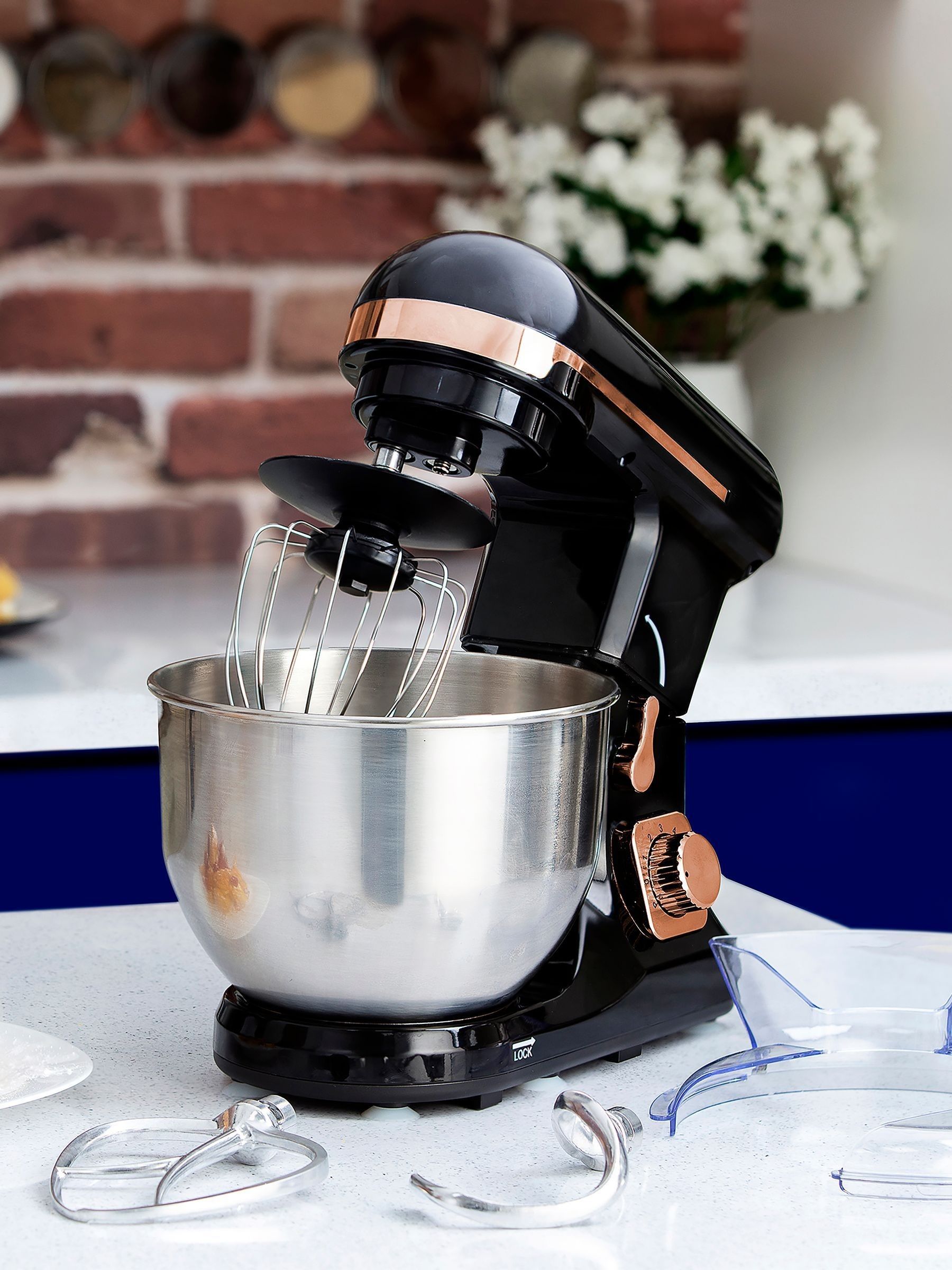 Tower black and rose gold stand mixer discount