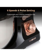 Tower Black 1000W Rose Gold Stand Mixer - Image 16 of 16
