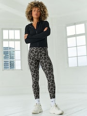 Grey Animal Fleece Lined Leggings - Image 2 of 7