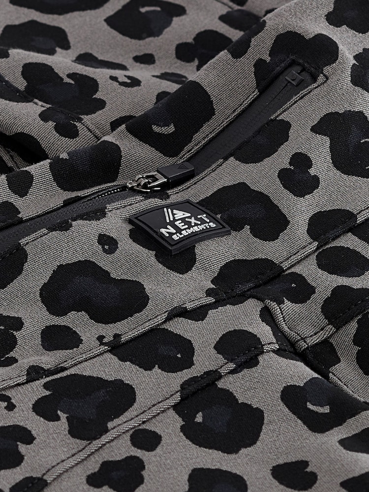 Grey Animal Fleece Lined Leggings - Image 7 of 7