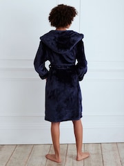 Chelsea Peers Blue Fleece Dressing Gown - Image 3 of 4