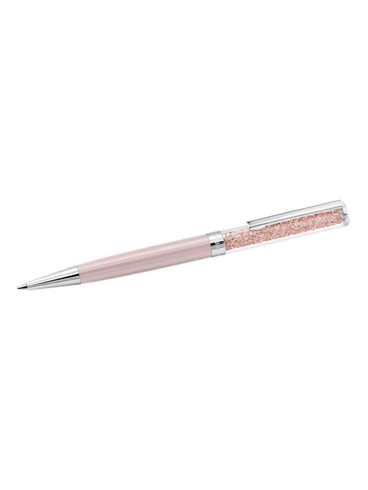 Swarovski Pink Crystalline ballpoint Pen lacquered, Chrome Plated Stationery and Craft - Image 1 of 1 Swarovski Pink Crystalline ballpoint Pen lacquered, Chrome Plated Stationery and Craft - Image 1 of 1