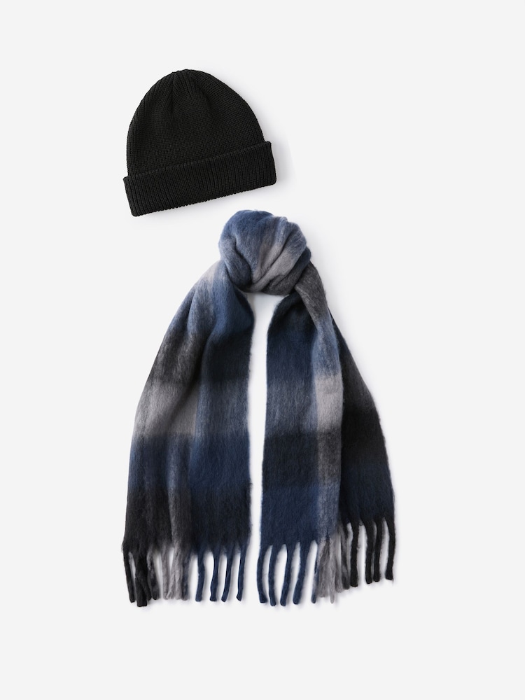 Negro - Conjunto de gorro de punto grueso y bufanda ancha de Cotton On - Imagen 1 de 3 Negro - Conjunto de gorro de punto grueso y bufanda ancha de Cotton On - Imagen 1 de 3