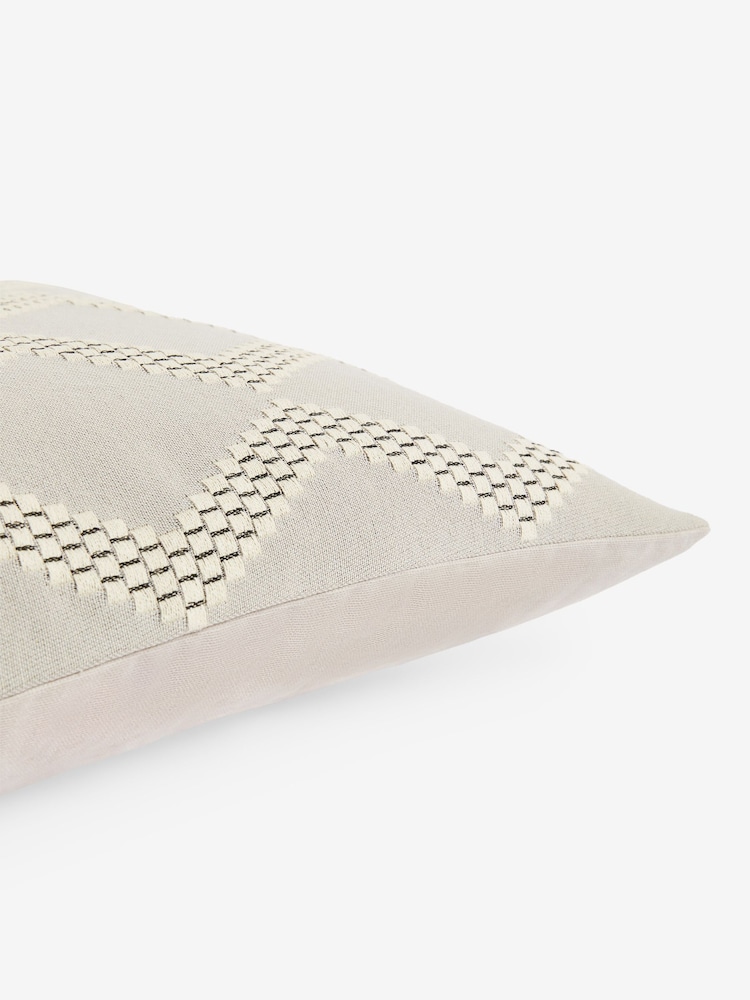 Grey Chevron Bobble 50 x 50cm Cushion - Image 5 of 5