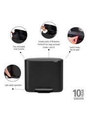 Brabantia Matt Black Bo 11 Plus 23L Pedal Bin - Image 5 of 5