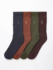 Rich 4 Pack Heavyweight Socks - Image 2 of 2