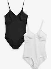 Black/White Cotton Bodies Two Pack - Image 5 of 7
