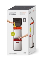 Joseph Joseph Silver Totem Compact 40L Waste Separation And Recycling Unit Bin - Image 4 of 4