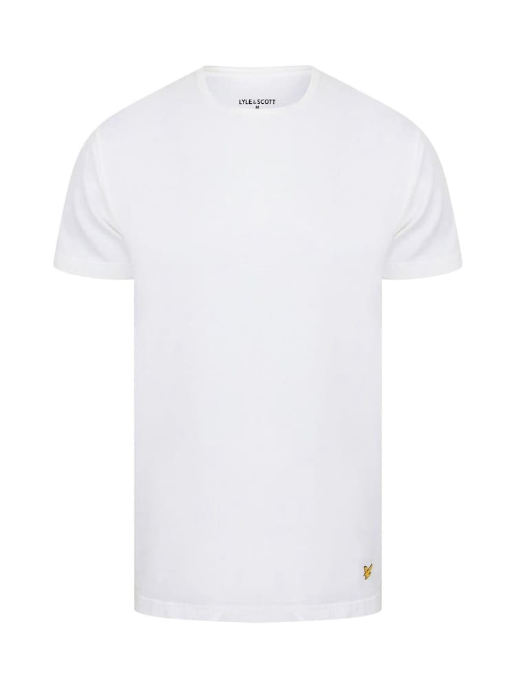 Lyle & Scott White Lounge T-Shirts 3 Pack - Image 2 of 3 Lyle & Scott White Lounge T-Shirts 3 Pack - Image 2 of 3