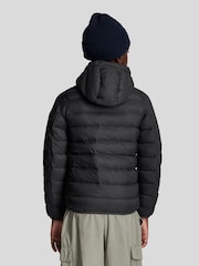 Lyle & Scott Black Boys Padded Hooded Jacket - Image 3 of 6