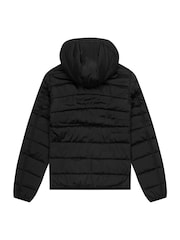 Lyle & Scott Black Boys Padded Hooded Jacket - Image 6 of 6