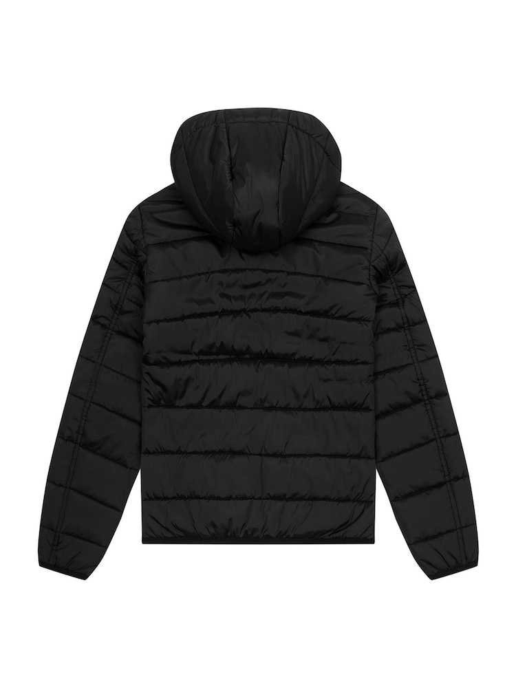 Lyle & Scott Black Boys Padded Hooded Jacket - Image 6 of 6