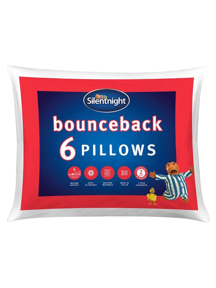 Silentnight 6 Pack Bounceback Pillows - Image 2 of 2