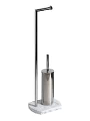 Showerdrape White Octavia Toilet Roll & Toilet Brush Holder - Image 2 of 2