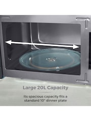 Tower Black 20L 800W Manual Microwave - Image 1 of 8