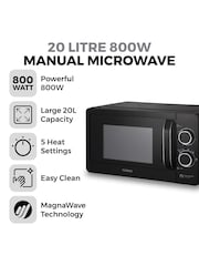 Tower Black 20L 800W Manual Microwave - Image 11 of 15