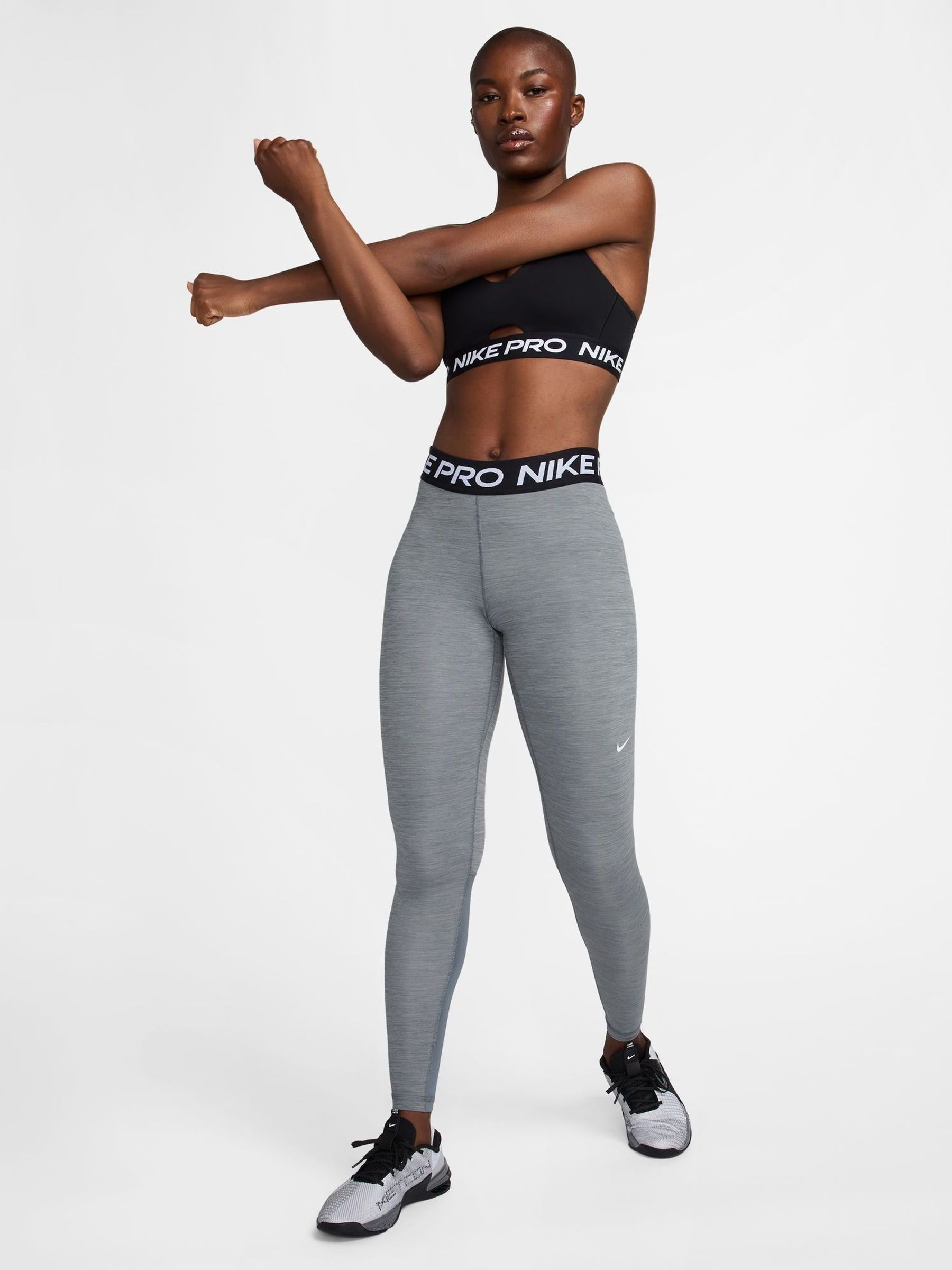 grey nike workout leggings