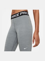 Nike Grey Pro Mid Rise Mesh Panelled Leggings - Image 3 of 7