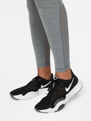 Nike Grey Pro Mid Rise Mesh Panelled Leggings - Image 4 of 7