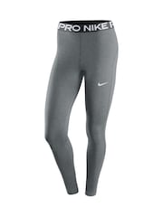 Nike Grey Pro Mid Rise Mesh Panelled Leggings - Image 6 of 7