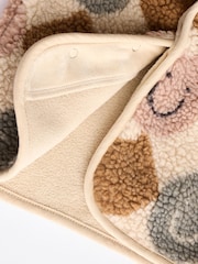 Cream/Brown Baby Borg Hooded Fleece Jacket (0mths-2yrs) - Image 11 of 11