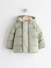 Sage Green Baby Puffer Coat (0mths-2yrs) - Image 1 of 7