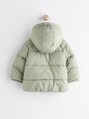 Sage Green Baby Puffer Coat (0mths-2yrs) - Image 2 of 7