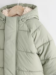 Sage Green Baby Puffer Coat (0mths-2yrs) - Image 3 of 7