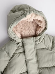 Sage Green Baby Puffer Coat (0mths-2yrs) - Image 4 of 7