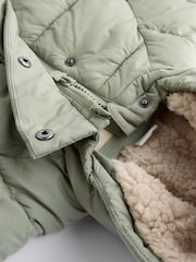Sage Green Baby Puffer Coat (0mths-2yrs) - Image 5 of 7