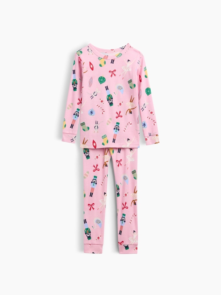 Gap Pink Nutcracker Christmas Pyjamas Set (6mths-5yrs) - Image 2 of 4