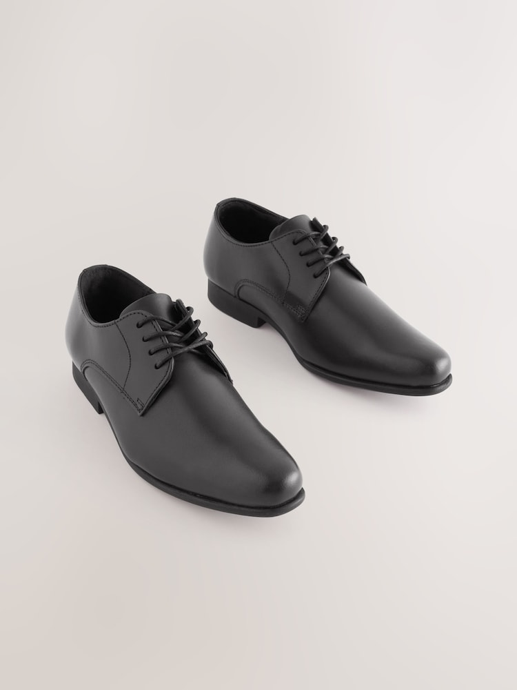 Black Standard Fit (F) School Leather Lace Up Shoes - Image 12 of 12 Black Standard Fit (F) School Leather Lace Up Shoes - Image 12 of 12