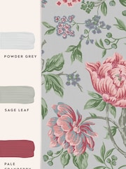 Laura Ashley Slate Grey Tapestry Floral 10M Wallpaper - Image 4 of 4