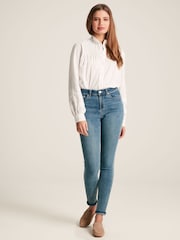 Joules Arabella Chalk White Pleated Blouse - Image 5 of 8
