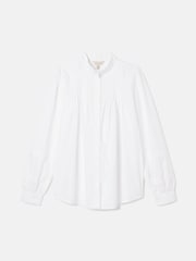 Joules Arabella Chalk White Pleated Blouse - Image 8 of 8