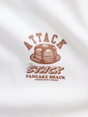 Gap White Pancake Heavyweight Oversized Graphic Long Sleeve T-Shirt (4-13yrs) - Image 5 of 5
