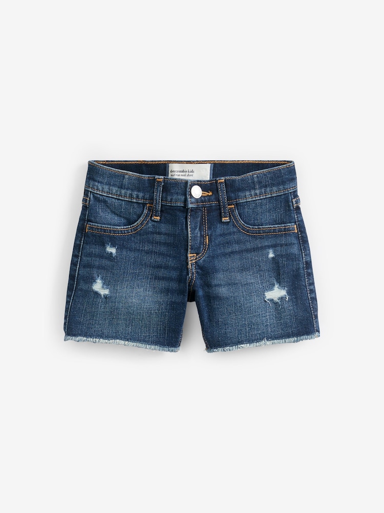 Abercrombie & Fitch Blue Denim Shorts - Image 1 of 5