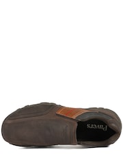 Pavers Brown Wide Fit Cushioned Slip On Shoes - Image 4 of 6