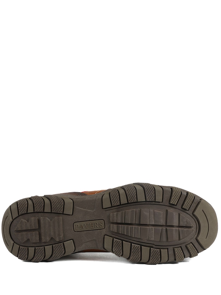 Pavers Brown Wide Fit Cushioned Slip On Shoes - Image 6 of 6