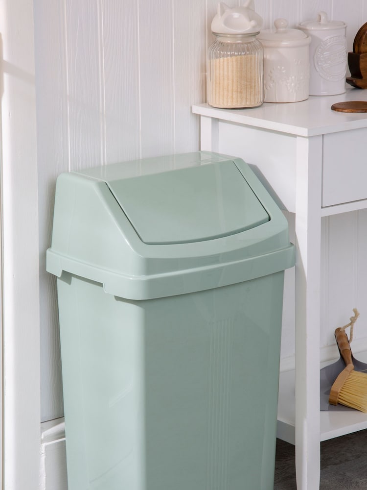 Wham Green Casa 50L Plastic Swing Bin - Image 1 of 4