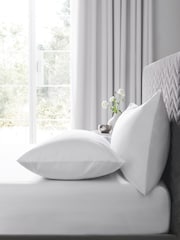 White Easy Care Polycotton Fitted Sheet - Image 1 of 4