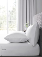 White Easy Care Polycotton Fitted Sheet - Image 3 of 4