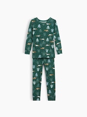 Gap Green Dogs Christmas Pyjamas Set (6mths-5yrs) - Image 3 of 5