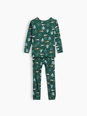 Gap Green Dogs Christmas Pyjamas Set (6mths-5yrs) - Image 4 of 5