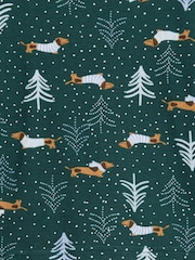 Gap Green Dogs Christmas Pyjamas Set (6mths-5yrs) - Image 5 of 5